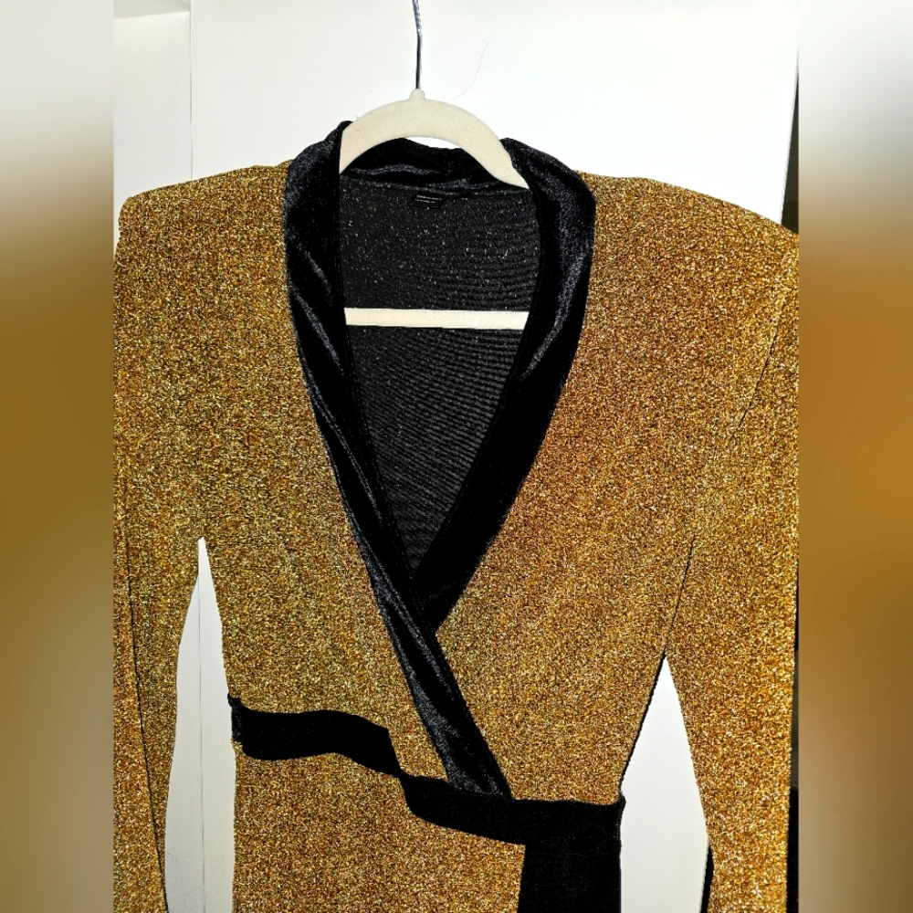 Gold and Black Rhomper with train